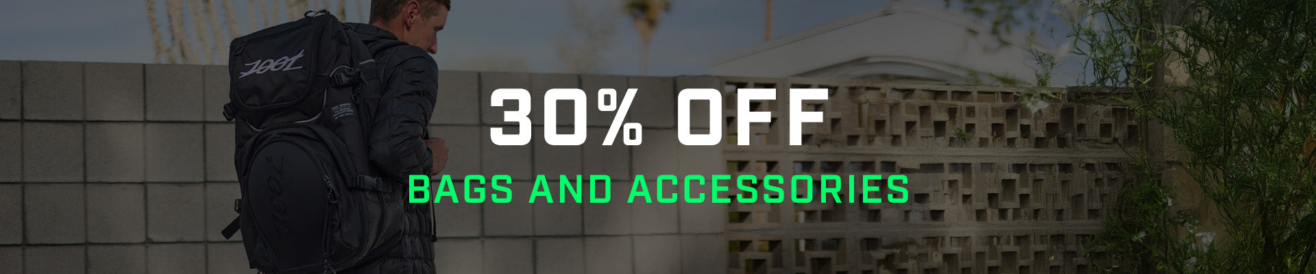 30% off bags and accessories