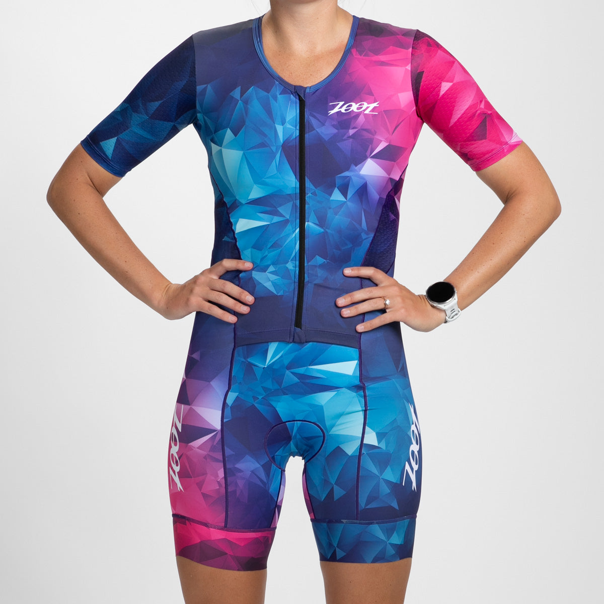 Women's Ltd Tri Aero Fz Racesuit - Crystal