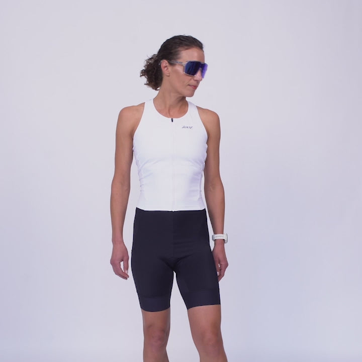 Women's Core Tri Sleeveless FZ Racesuit - Deep Purple – Zoot Sports