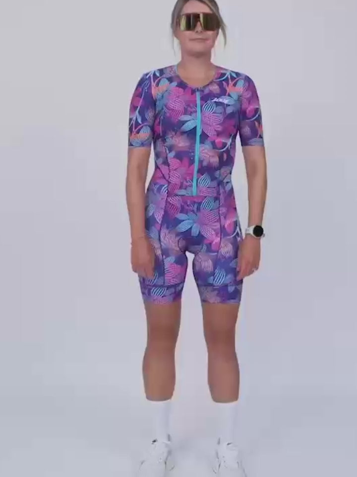 Women's Ltd Tri Aero Fz Racesuit -Flora – Zoot Sports
