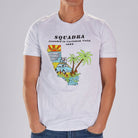 SQUADRA SQUADRA CYCLE INLINE Men's Limited Edition Cotton Tee - Ash  "Squadra California"