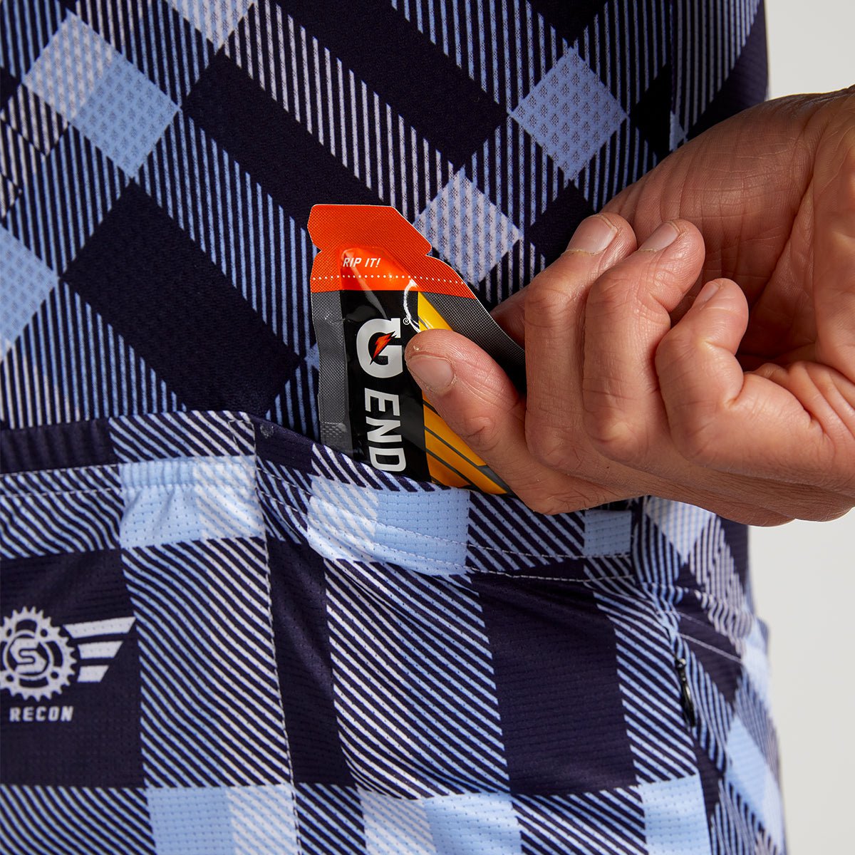 SQUADRA SQUADRA CYCLE INLINE Men's Recon Cycle Jersey - Cielo