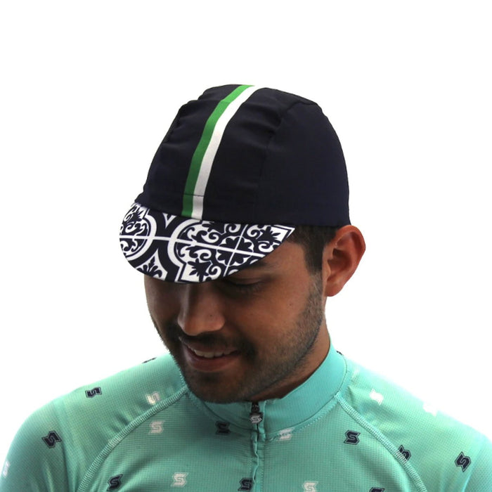 SQUADRA SQUADRA CYCLE INLINE ONE SIZE FITS ALL Unisex Classic Cycling Cap - Navy