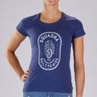 SQUADRA SQUADRA CYCLE INLINE Women's Limited Edition Cotton Tee - Heather Navy "Squadra Patch"