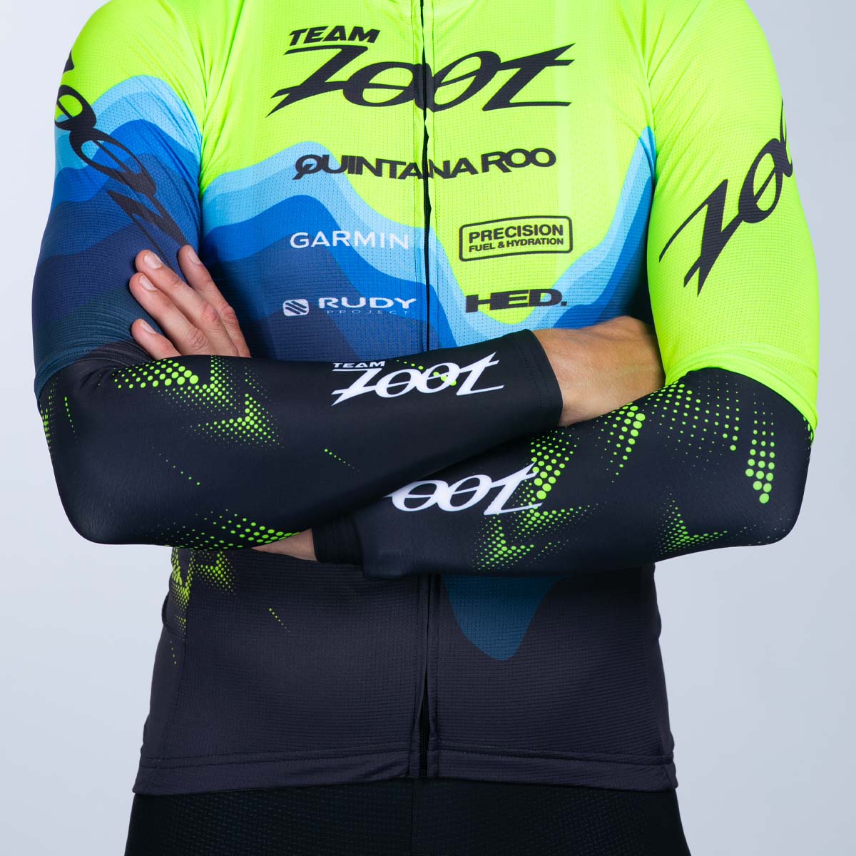 Team Zoot ACCESSORIES Unisex Ltd Cycle Arm Warmer - Team Zoot 2025