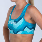 Team Zoot BRAS Women's Ltd Run Bra - Aqua Wave