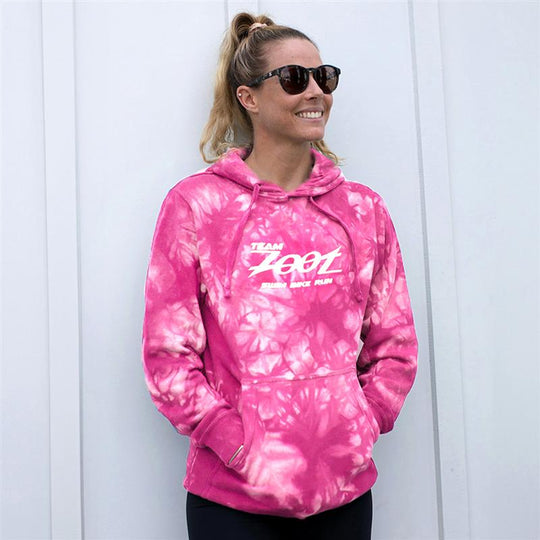 Tie dye clearance hoodie pink