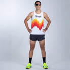 Team Zoot RUN BOTTOMS Men's Ltd Run 2" Short - Neon Sparkle