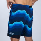 Team Zoot RUN BOTTOMS Men's Ltd Run 8" 2 in 1 Short - Blue Wave