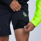 Team Zoot RUN BOTTOMS Men's Ltd Run 8" 2 in 1 Short - Neon Sparkle