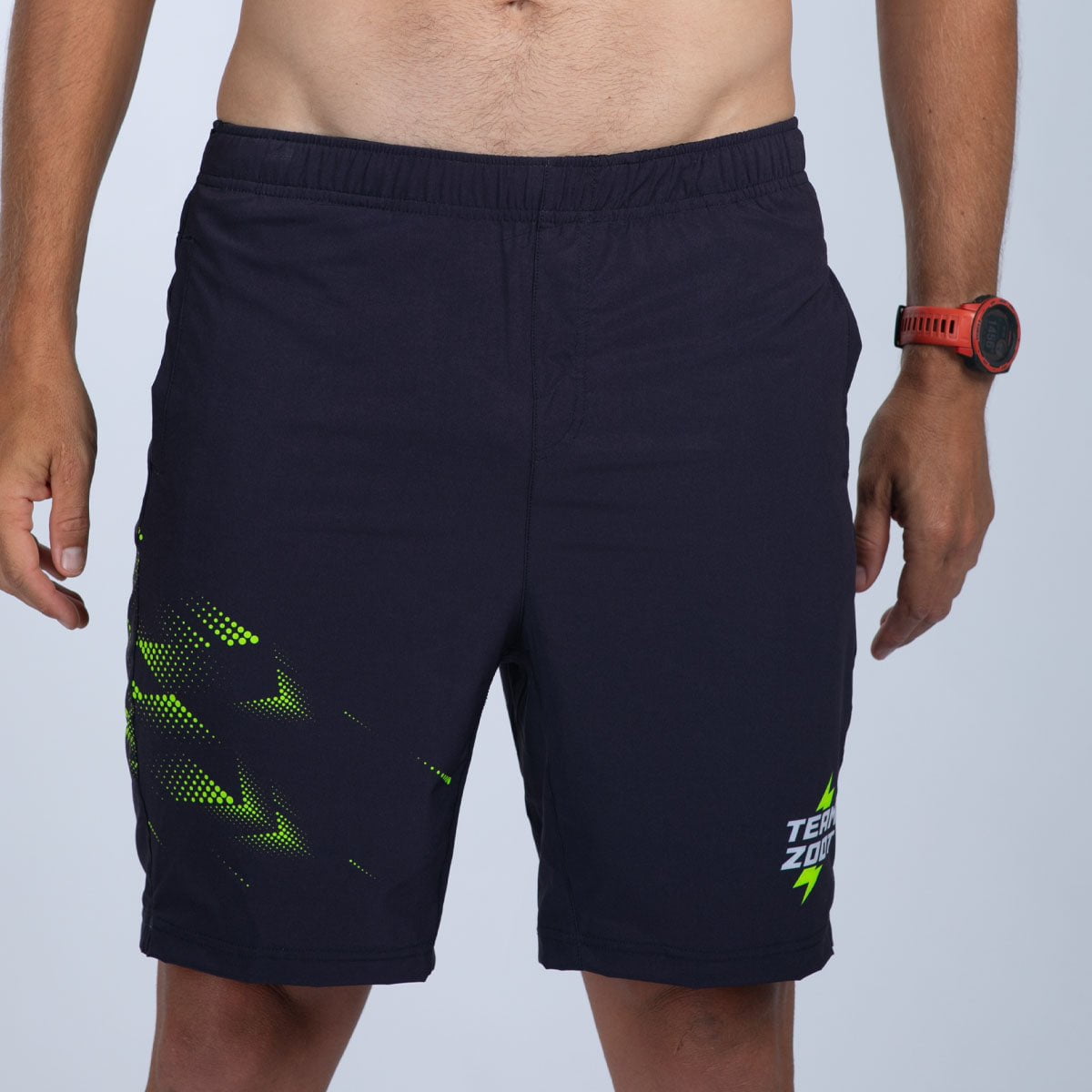 Team Zoot RUN BOTTOMS Men's Ltd Run 8" 2 in 1 Short - Neon Sparkle