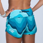 Team Zoot RUN BOTTOMS Women's Ltd Run 3" Short - Aqua Wave