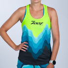 Team Zoot RUN SINGLET Women's Ltd Run Singlet - Aqua Wave