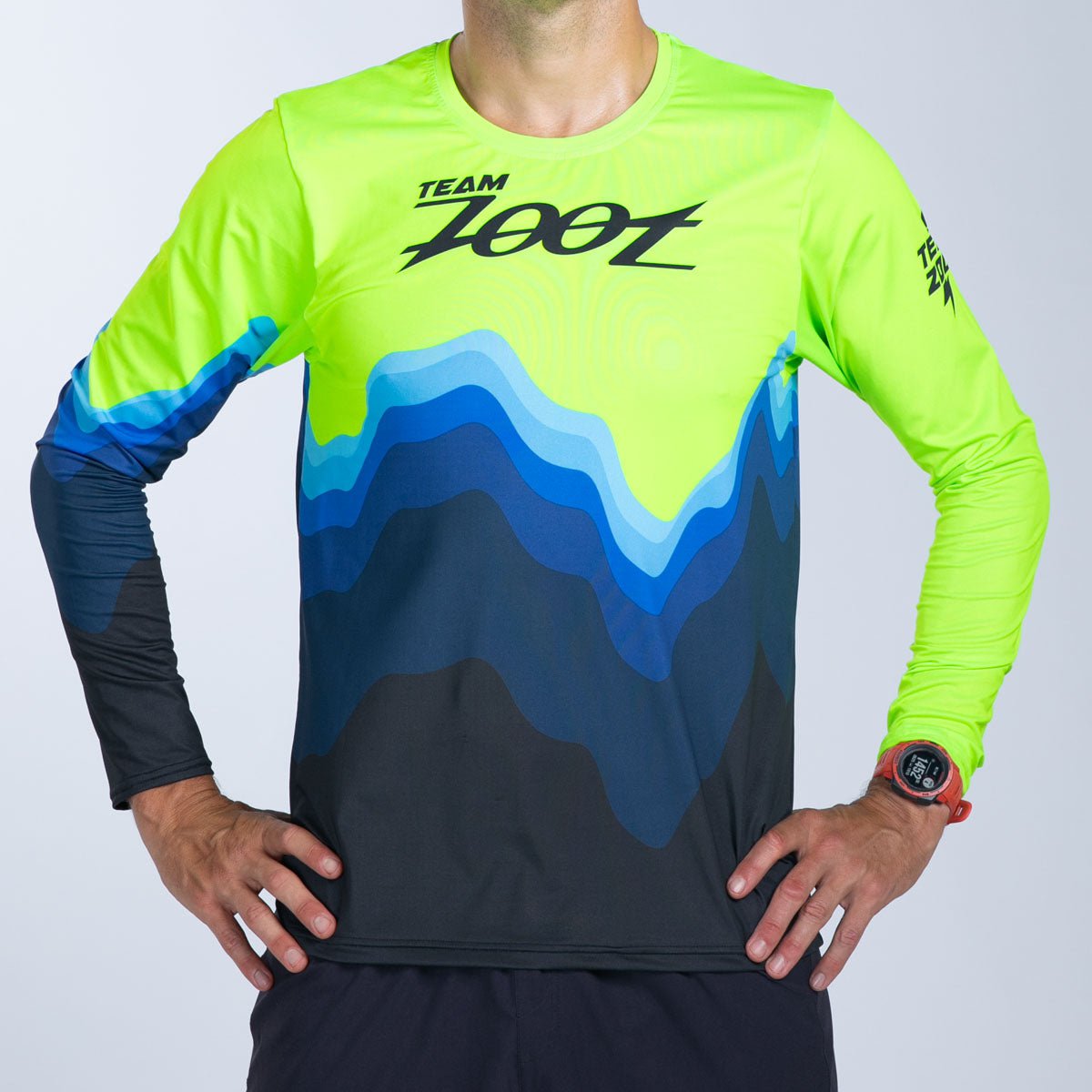 Team Zoot RUN TEE Men's Ltd Run Ls Tee - Blue Wave