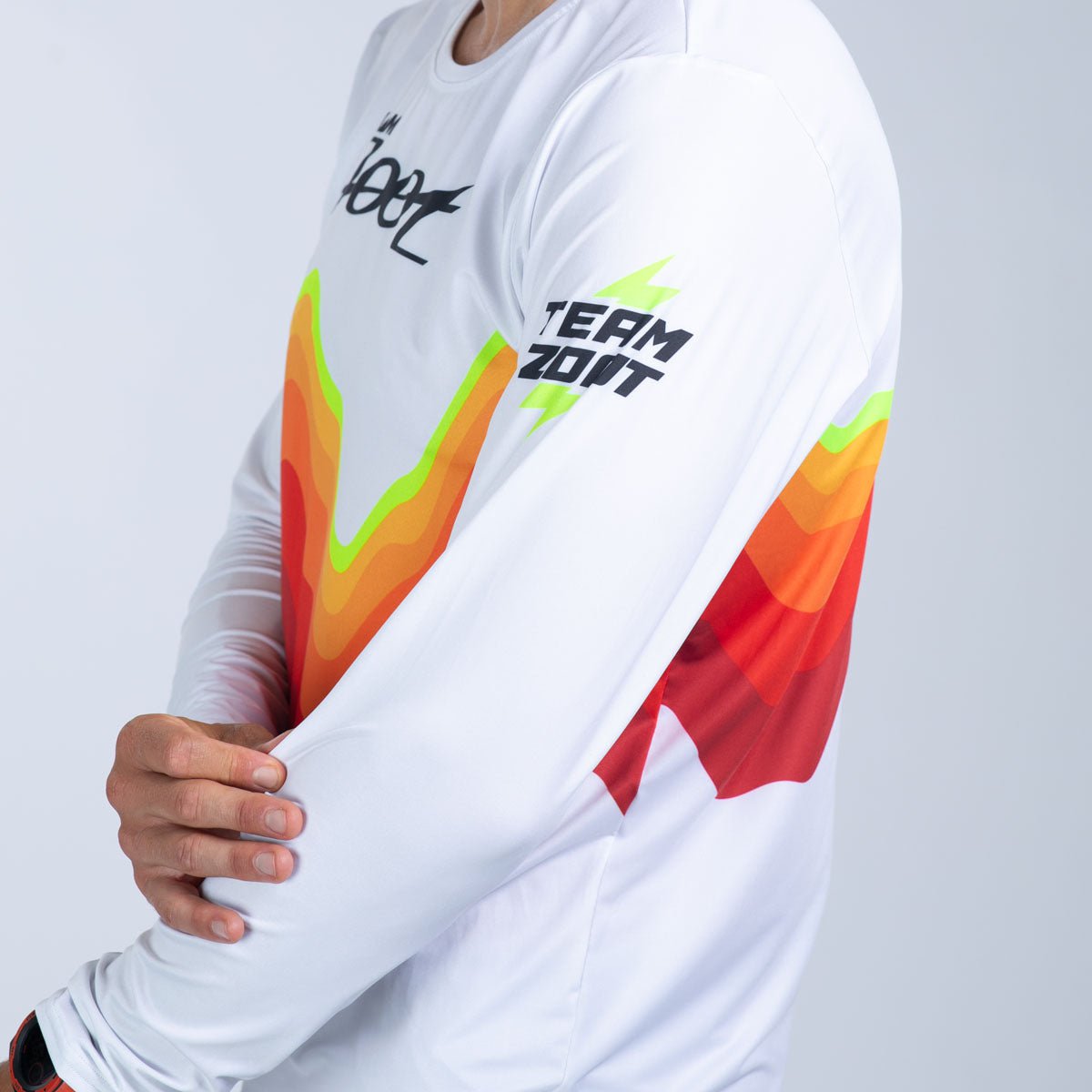 Team Zoot RUN TEE Men's Ltd Run Ls Tee - Red Wave