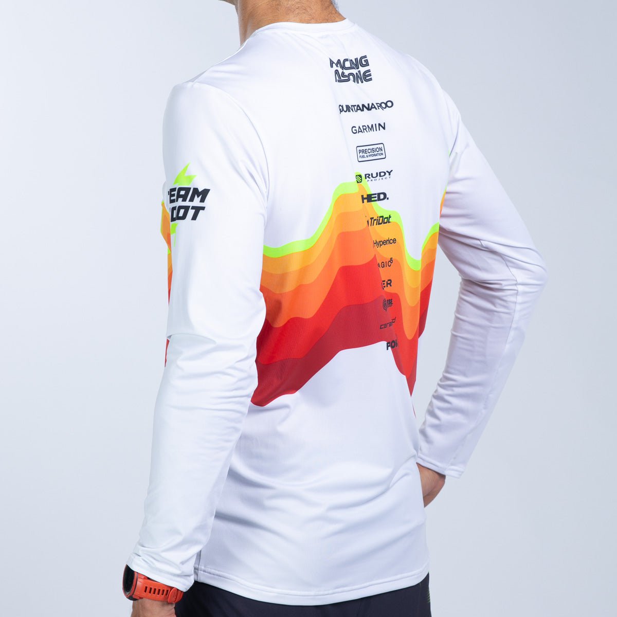 Team Zoot RUN TEE Men's Ltd Run Ls Tee - Red Wave