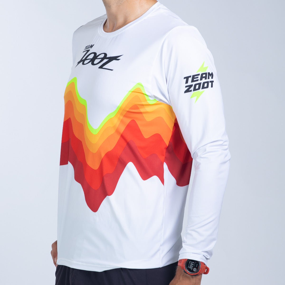 Team Zoot RUN TEE Men's Ltd Run Ls Tee - Red Wave