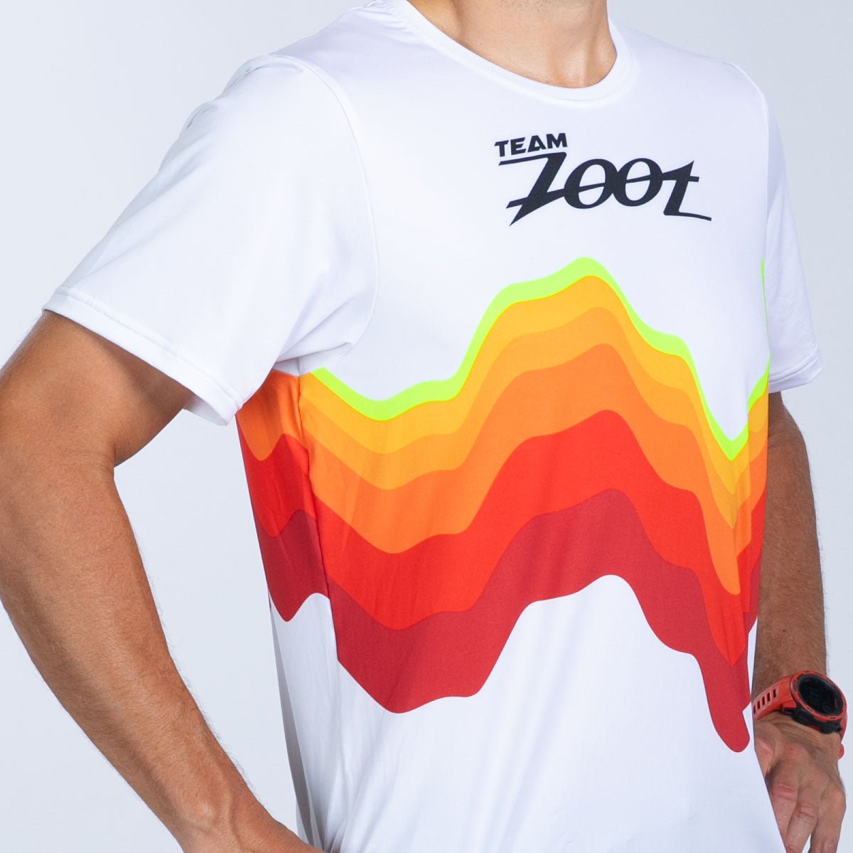 Team Zoot RUN TEE Men's Ltd Run Tee - Red Wave