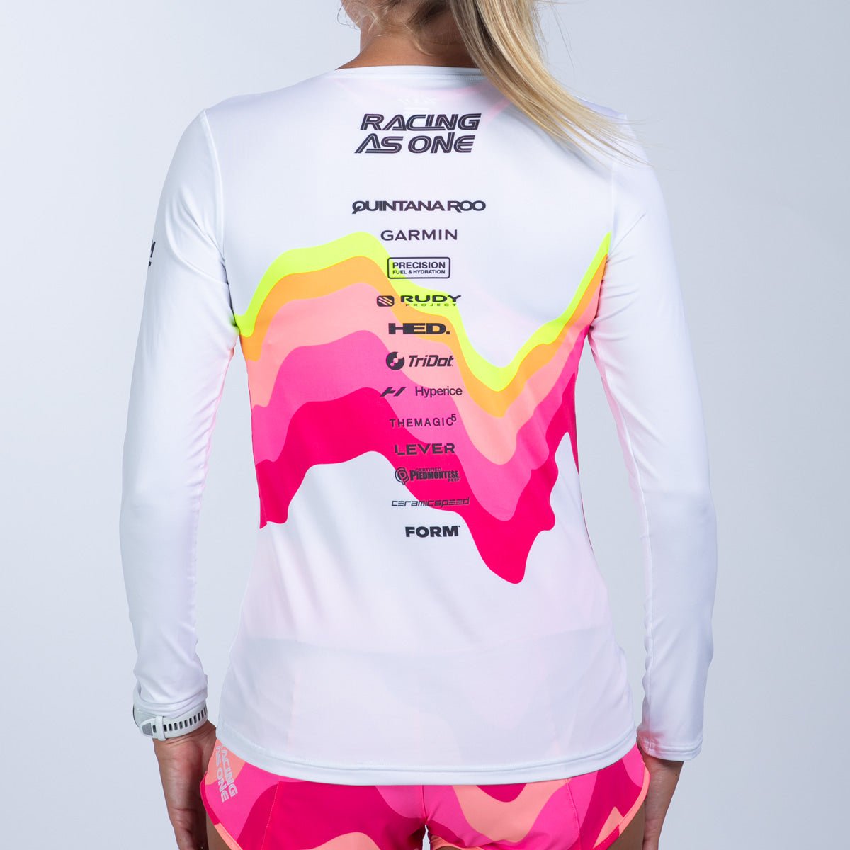 Team Zoot RUN TEE Women's Ltd Run Ls Tee - Pink Wave