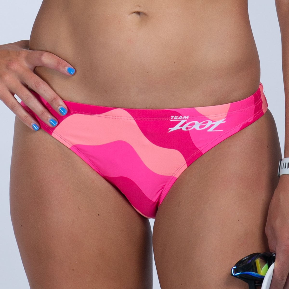 Team Zoot SWIM Women's Ltd Swim Bikini Bottom - Pink Wave