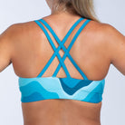 Team Zoot SWIM Women's Ltd Swim Crossback Bikini Top - Aqua Wave