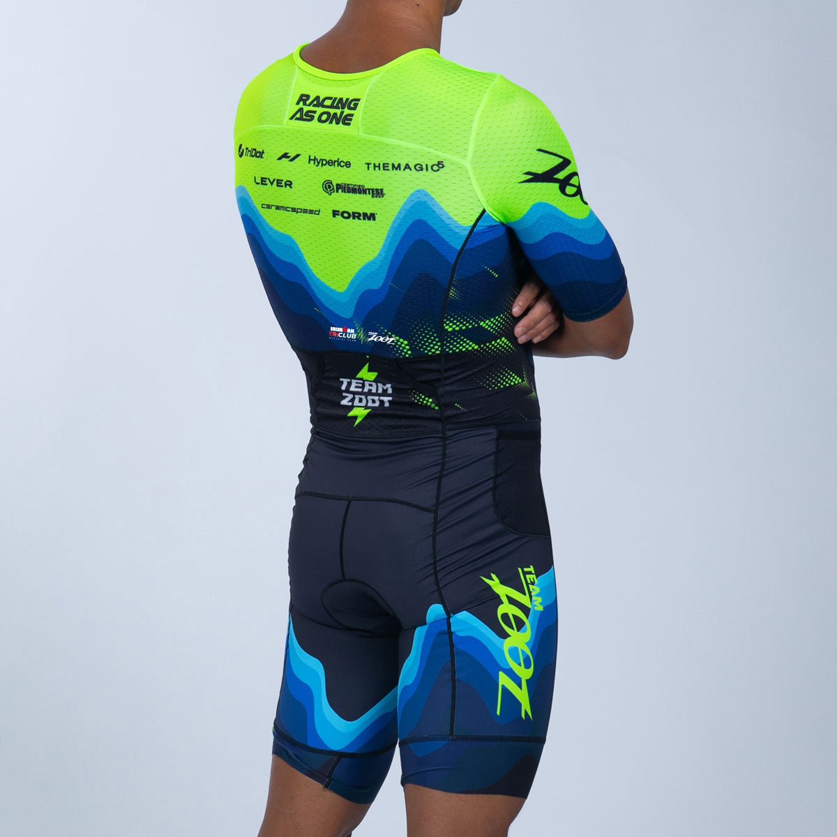 Team Zoot TRI RACESUITS Men's Ltd Tri Aero Fz Racesuit - Team Zoot 2025