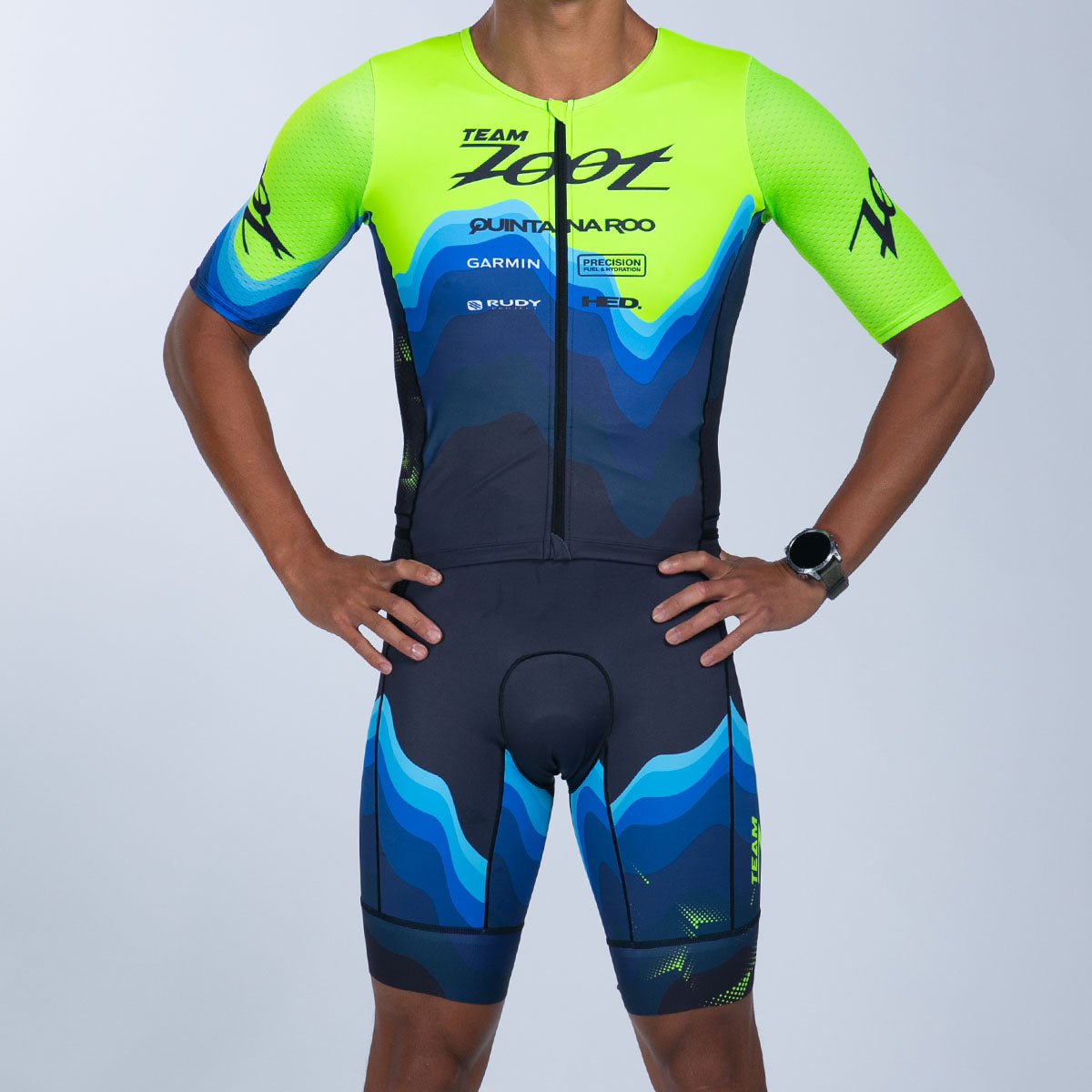 Team Zoot TRI RACESUITS Men's Ltd Tri Aero Fz Racesuit - Team Zoot 2025