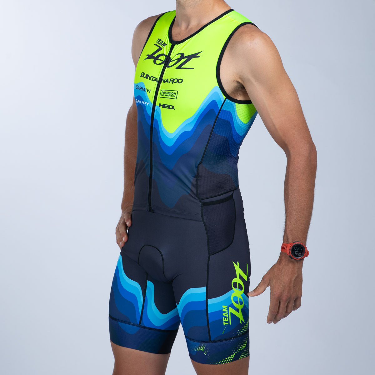 Team Zoot TRI RACESUITS Men's Ltd Tri Slvs Fz Racesuit - Team Zoot 2025
