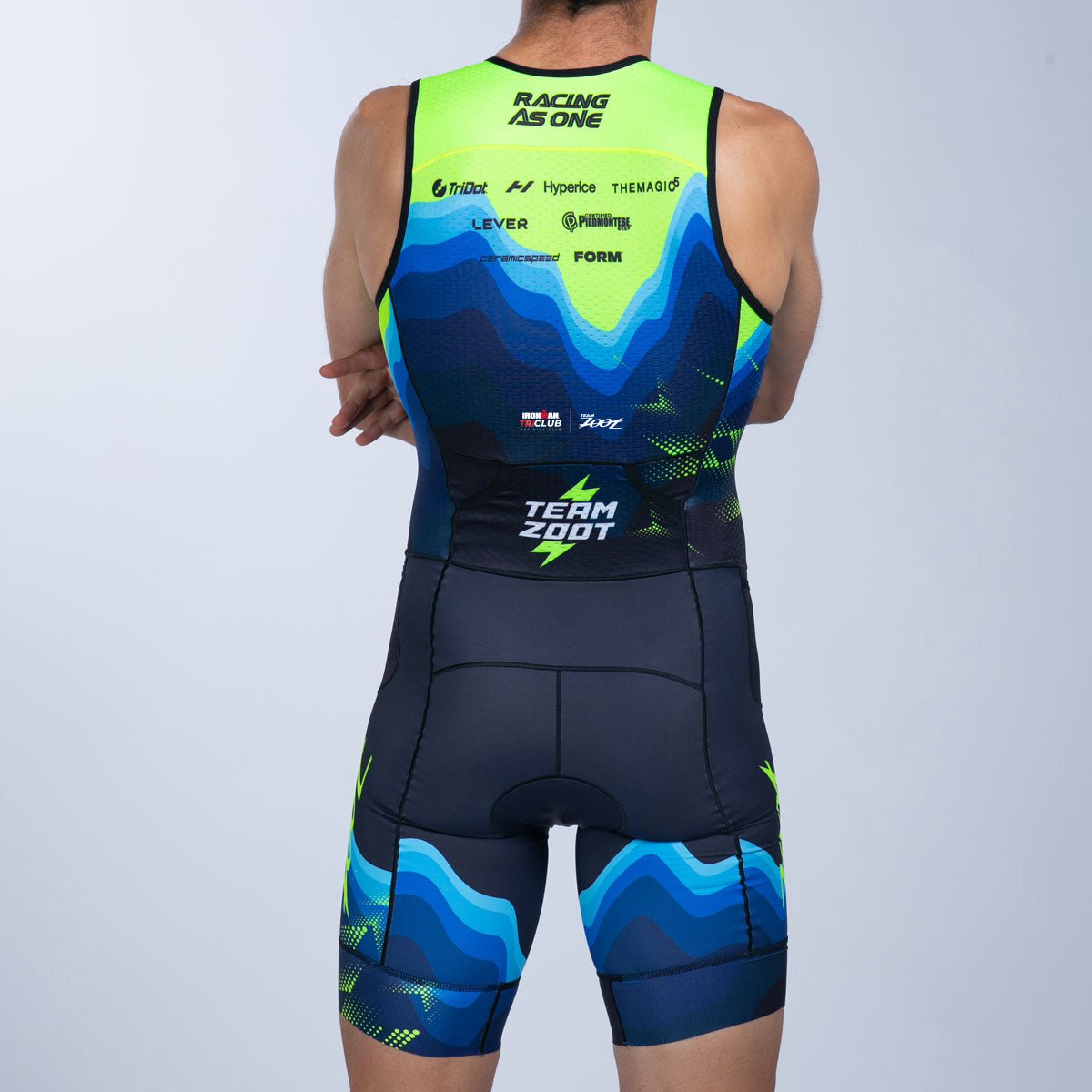 Team Zoot TRI RACESUITS Men's Ltd Tri Slvs Fz Racesuit - Team Zoot 2025