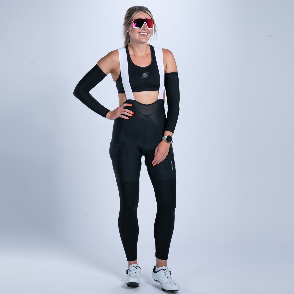 Zoot Sports ACCESSORIES Unisex Elite Cycle Hallocore Thermal Arm Warmers - Jet Black