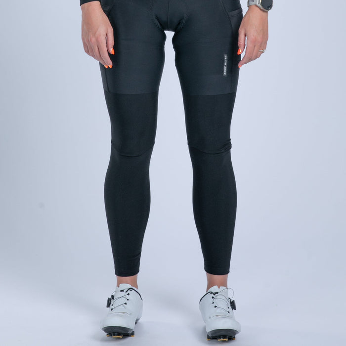 Zoot Sports ACCESSORIES Unisex Elite Cycle Hallocore Thermal Leg Warmers - Jet Black