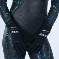 Zoot Sports ACCESSORIES Unisex Neoprene Gloves - Onyx Silver