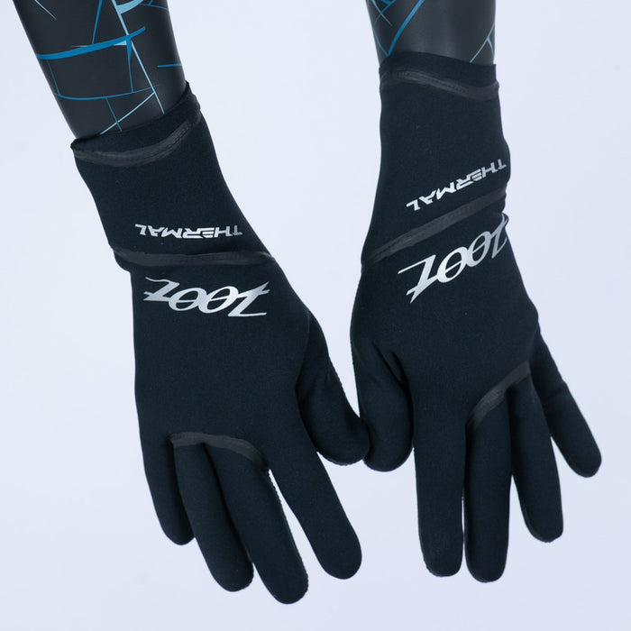 Zoot Sports ACCESSORIES Unisex Neoprene Gloves - Onyx Silver