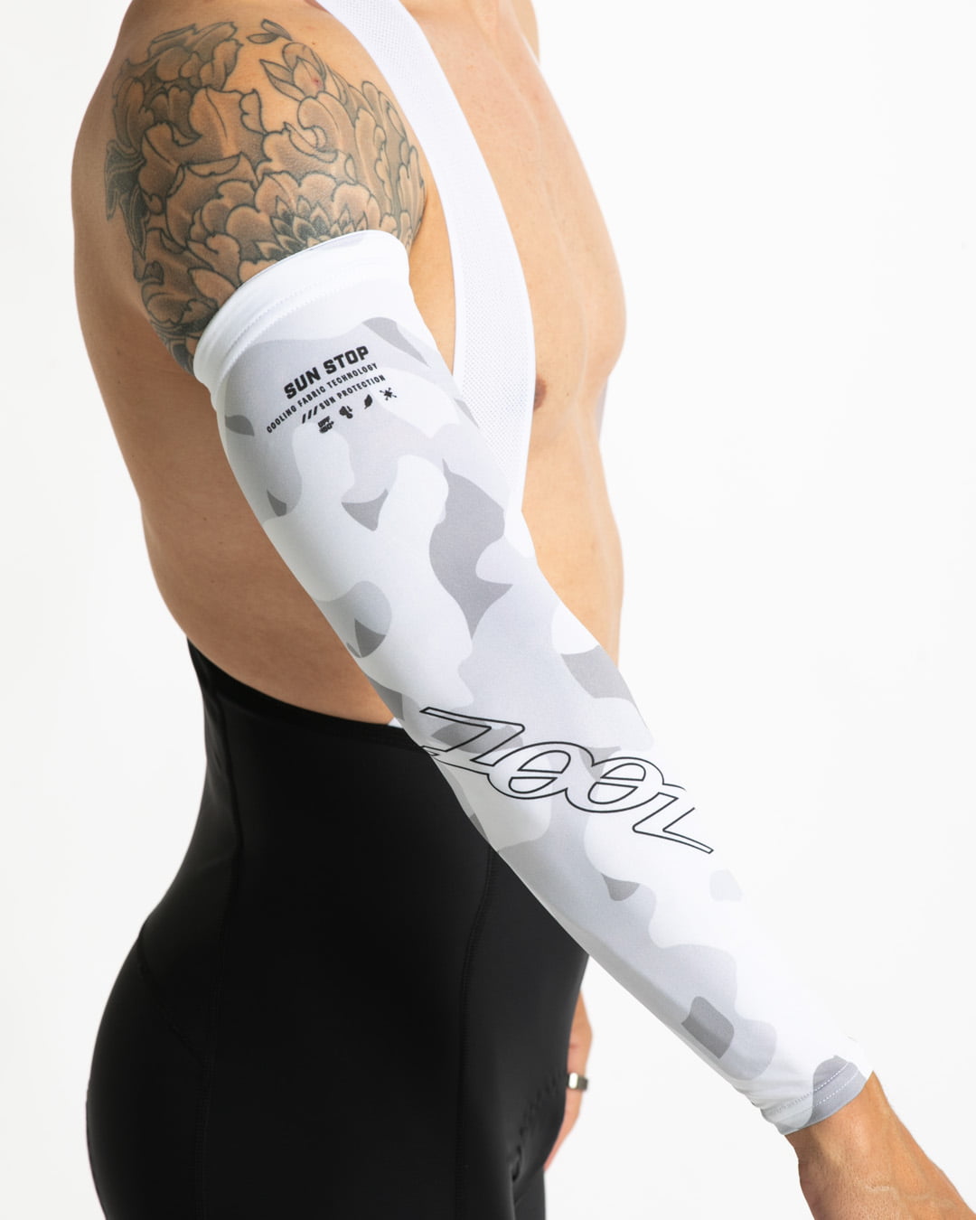 Zoot Sports ARM COOLERS Unisex Ltd Sun Stop Arm Cooler - Snow Camo
