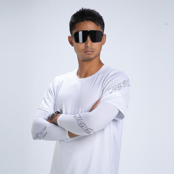 Unisex Ltd Sun Stop Arm Cooler - UPF White – Zoot Sports