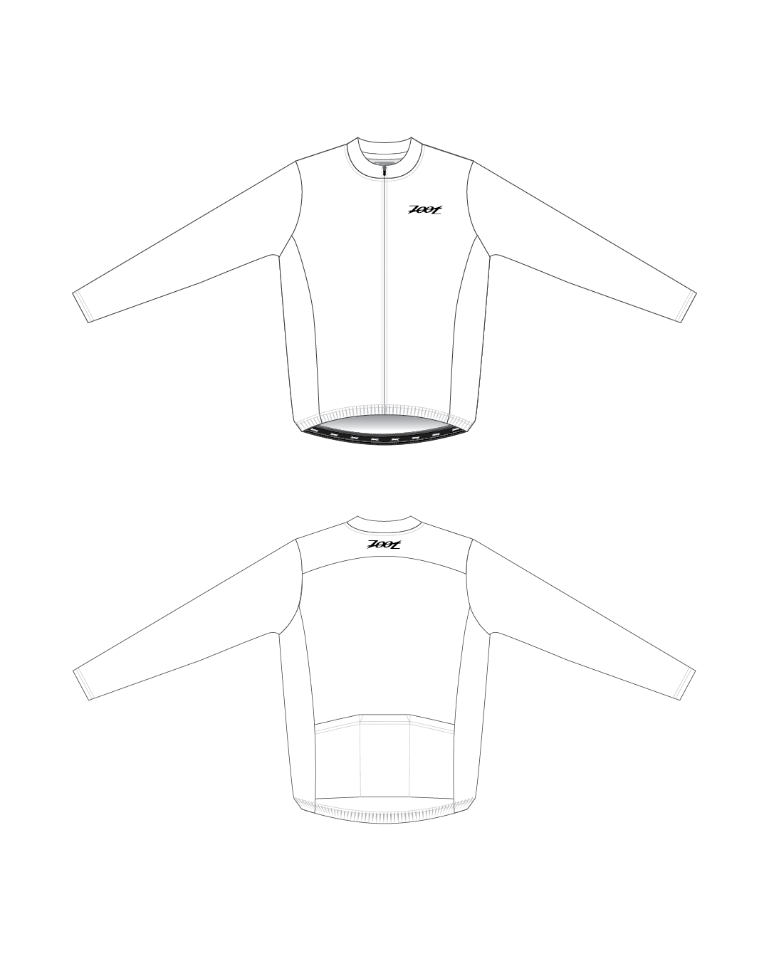 Zoot Sports CUSTOM Custom Men's Cycle Sun Stop LS Jersey