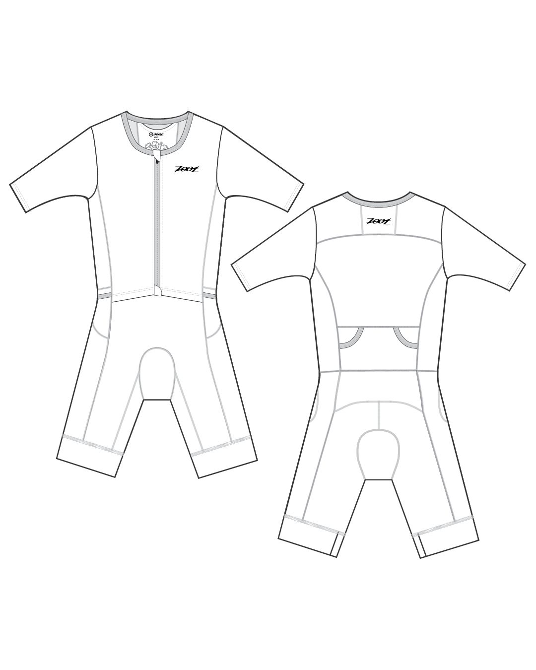 Zoot Sports CUSTOM Custom Men's Tri Aero FZ Racesuit