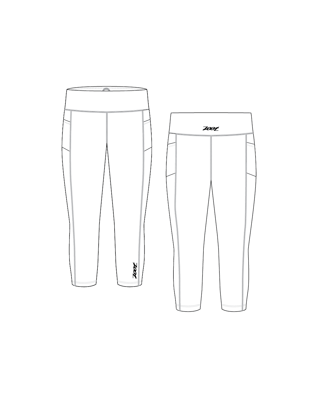 Zoot Sports CUSTOM Custom Women's Run Pulse High-Rise Capri