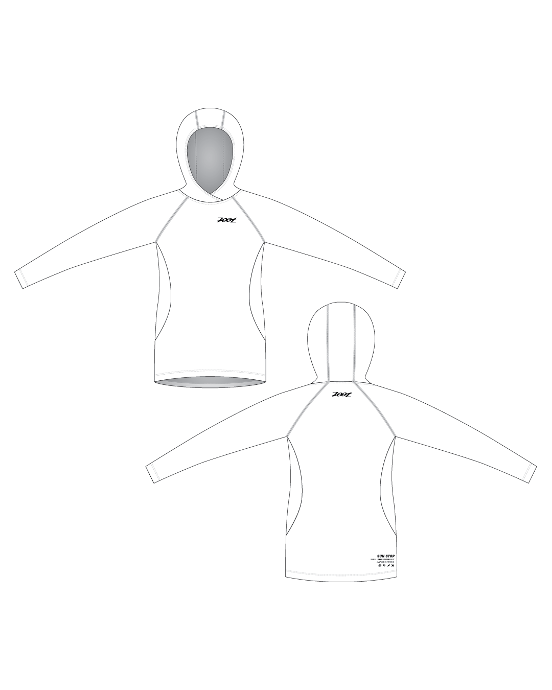 Zoot Sports CUSTOM Custom Women's Run Sun Stop Hoodie