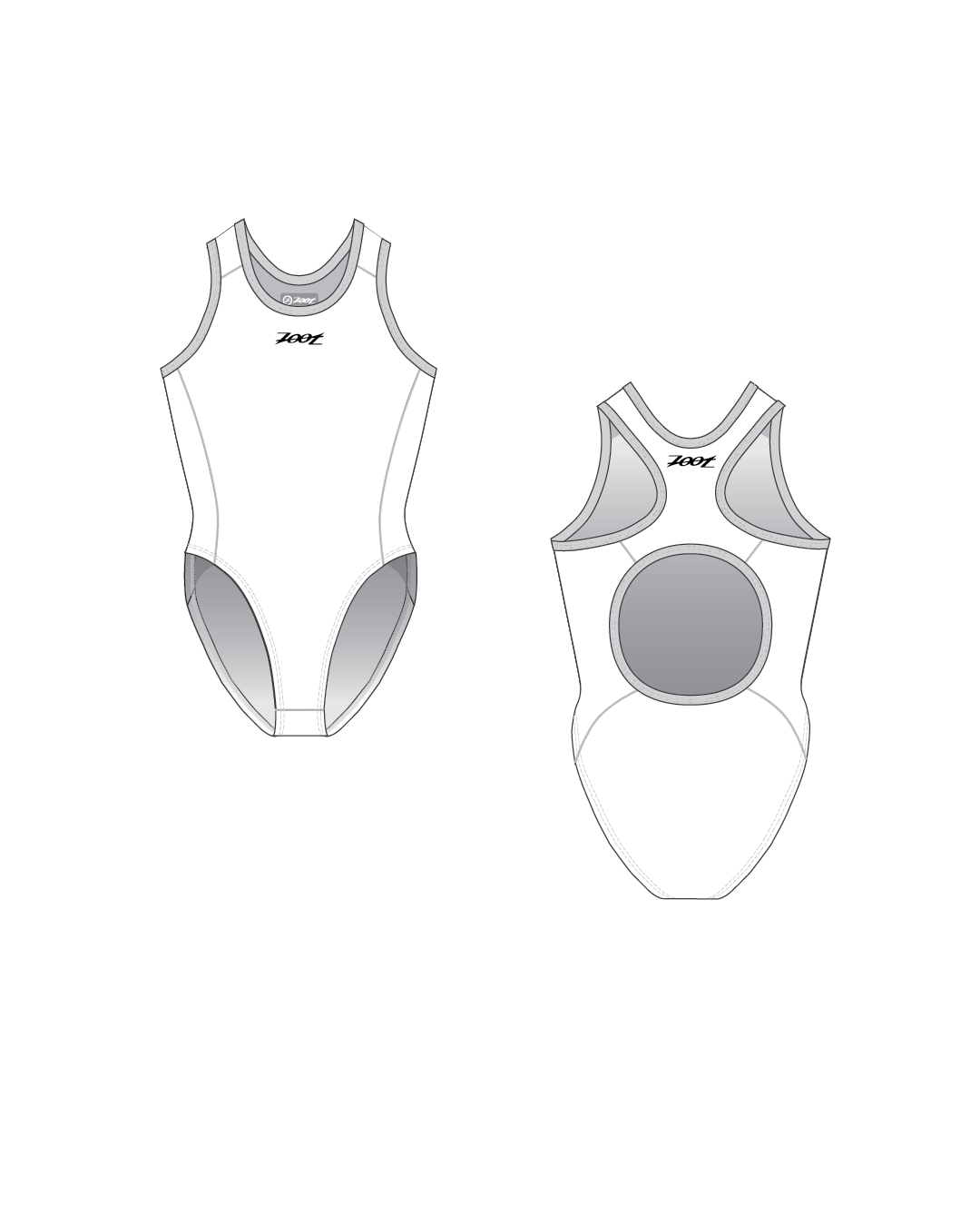 Zoot Sports CUSTOM Custom Women's Sprint Tri Hyperglide Open Back Swimsuit