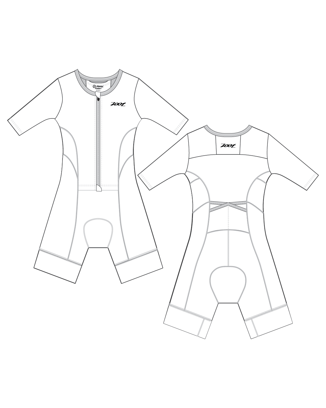 Zoot Sports CUSTOM Custom Women's Tri Aero FZ Racesuit