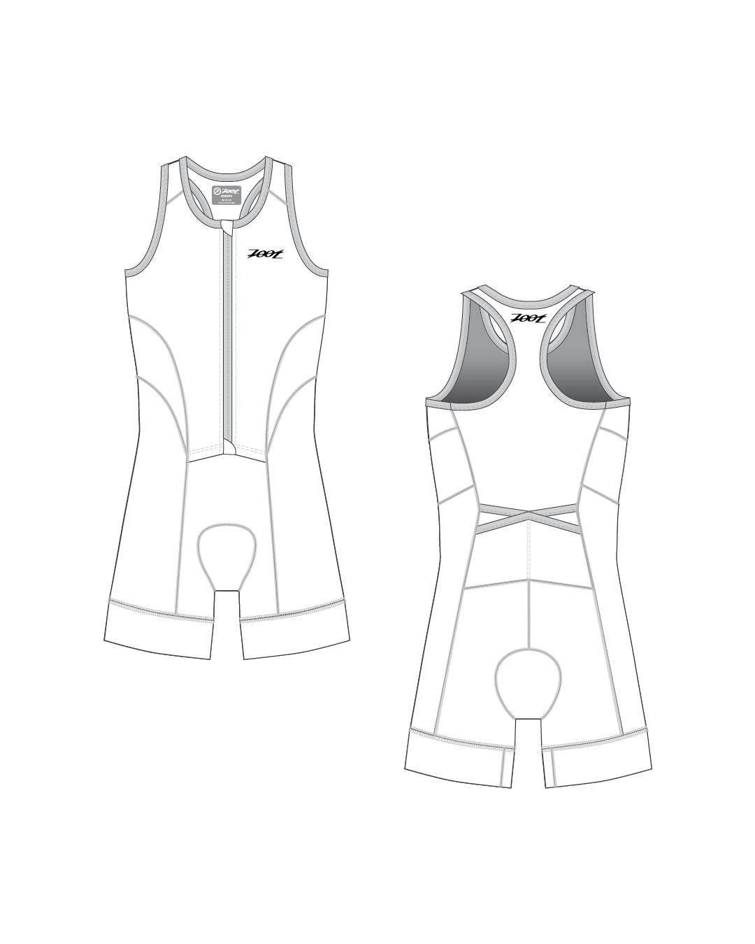Zoot Sports CUSTOM Custom Women's Tri Sleeveless FZ Racesuit