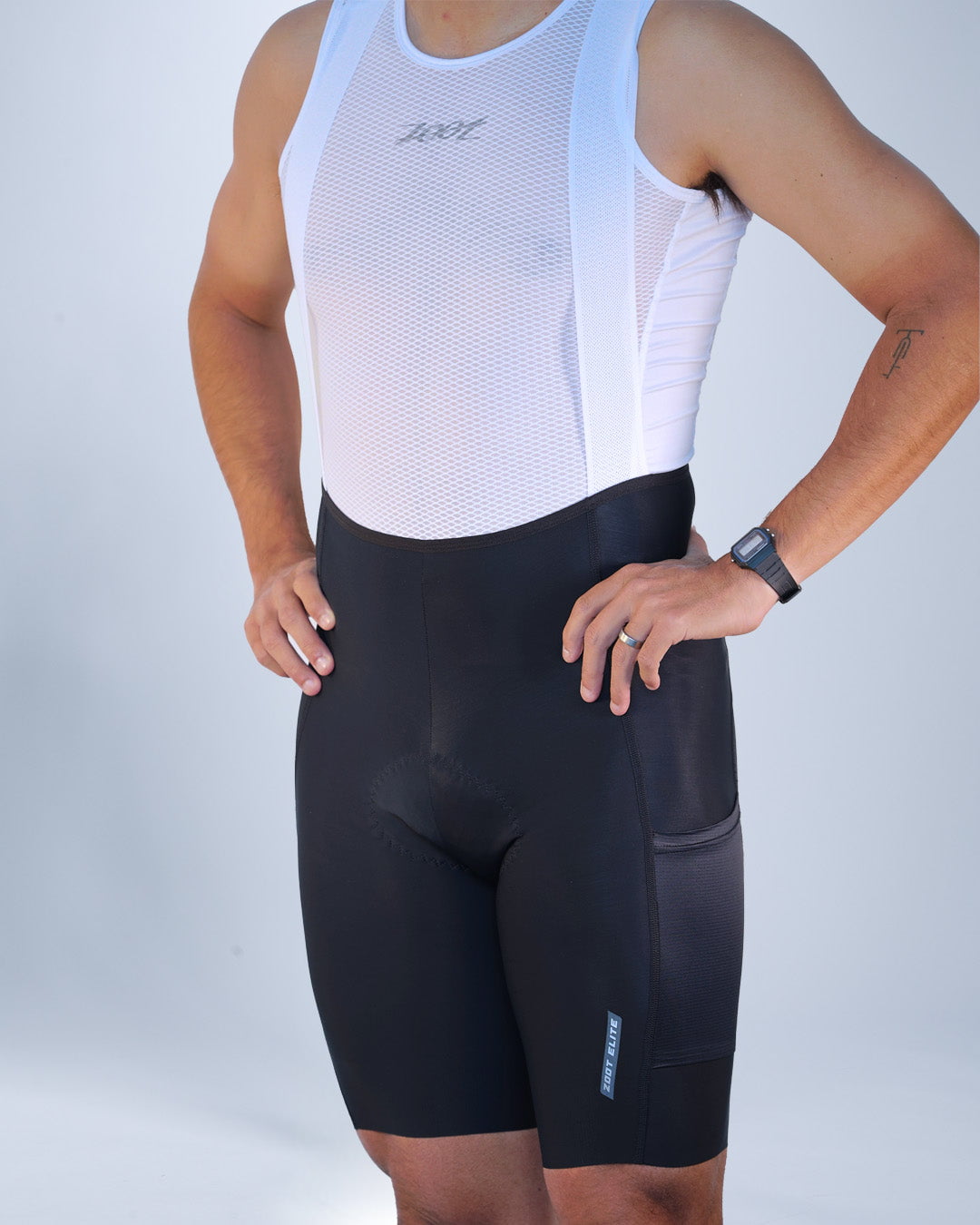 Zoot Sports CYCLE BIBS Men's Elite Cycle Cargo Bib Short - Black