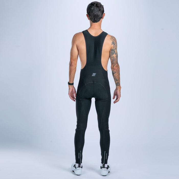 Zoot Sports CYCLE BIBS Men's Elite Cycle Hallocore Thermal Bib Tight - Jet Black