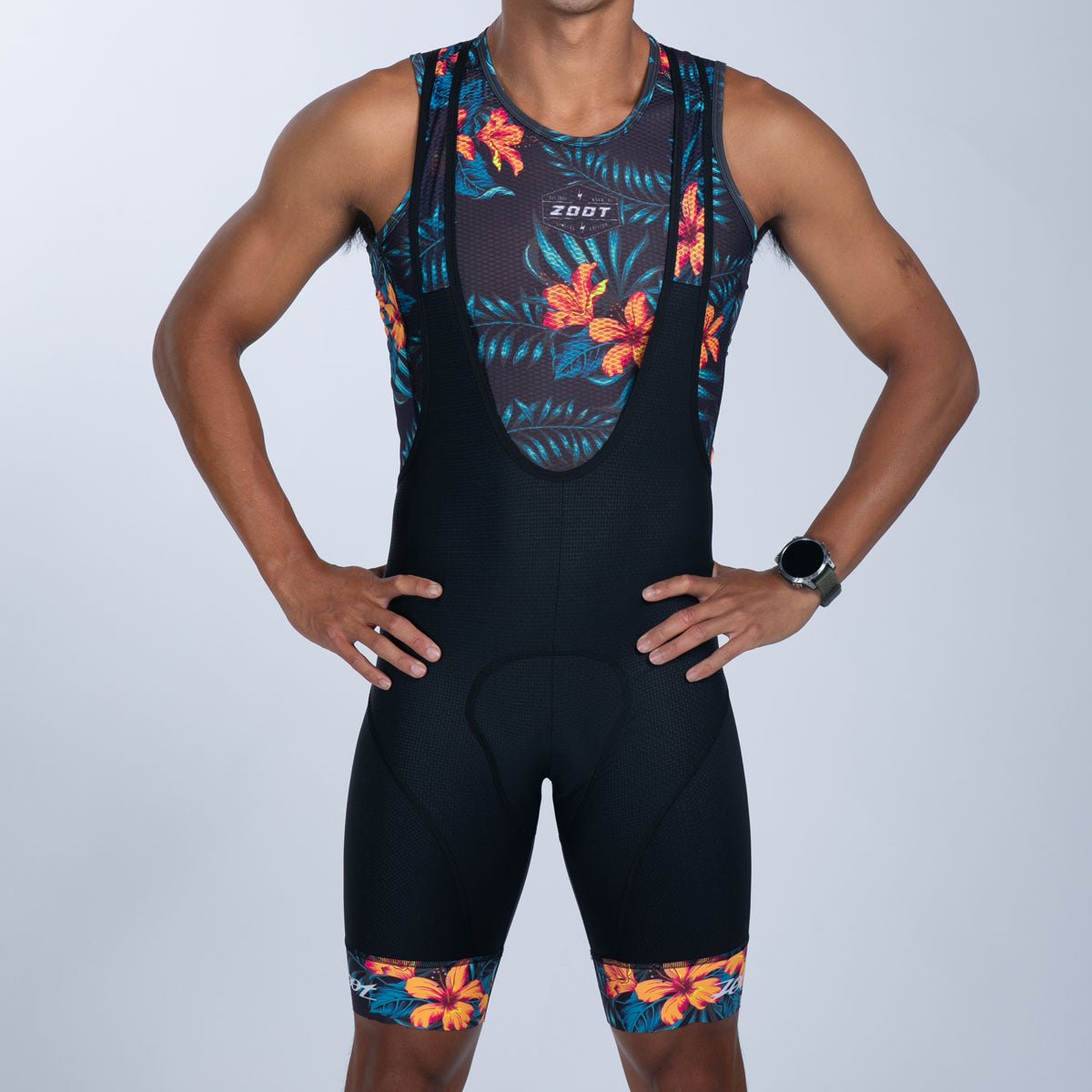 Mens Recon Cycle Bib - Denim