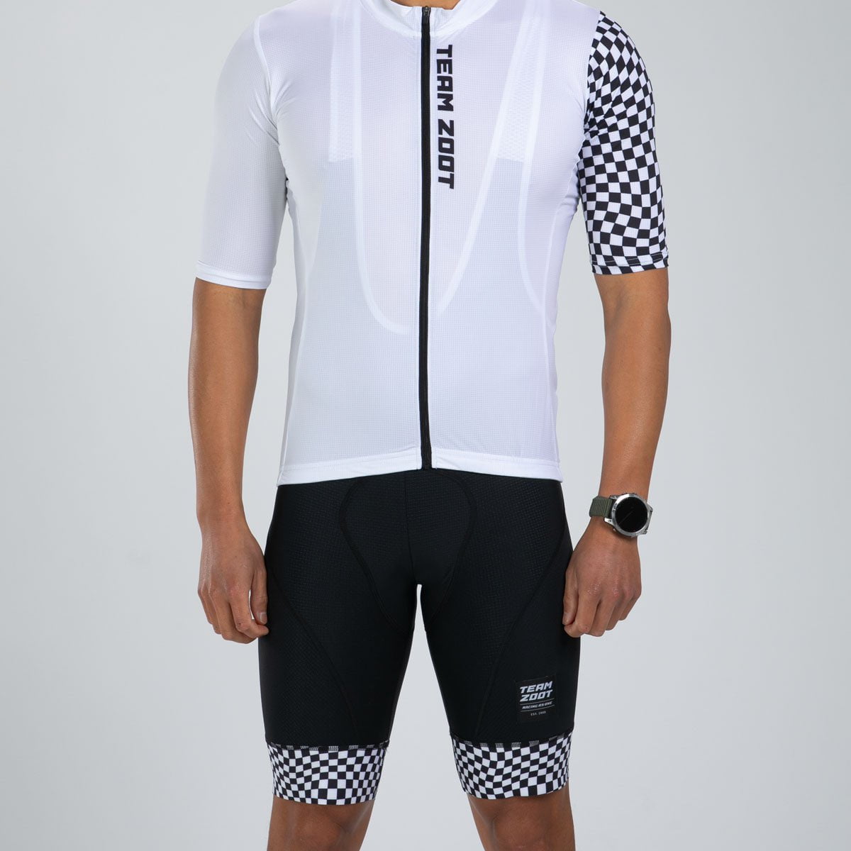 Zoot Sports CYCLE BIBS Men's Ltd Cycle Exos Bib - TZ Summer Series 2024 Checkers