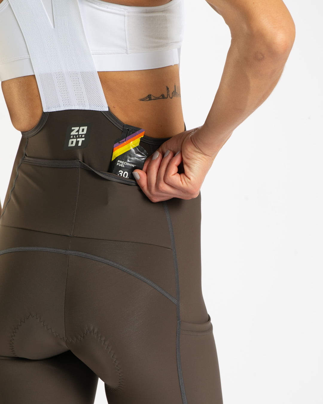Zoot Sports CYCLE BIBS Women's Elite Cycle Cargo Bib - Mocha