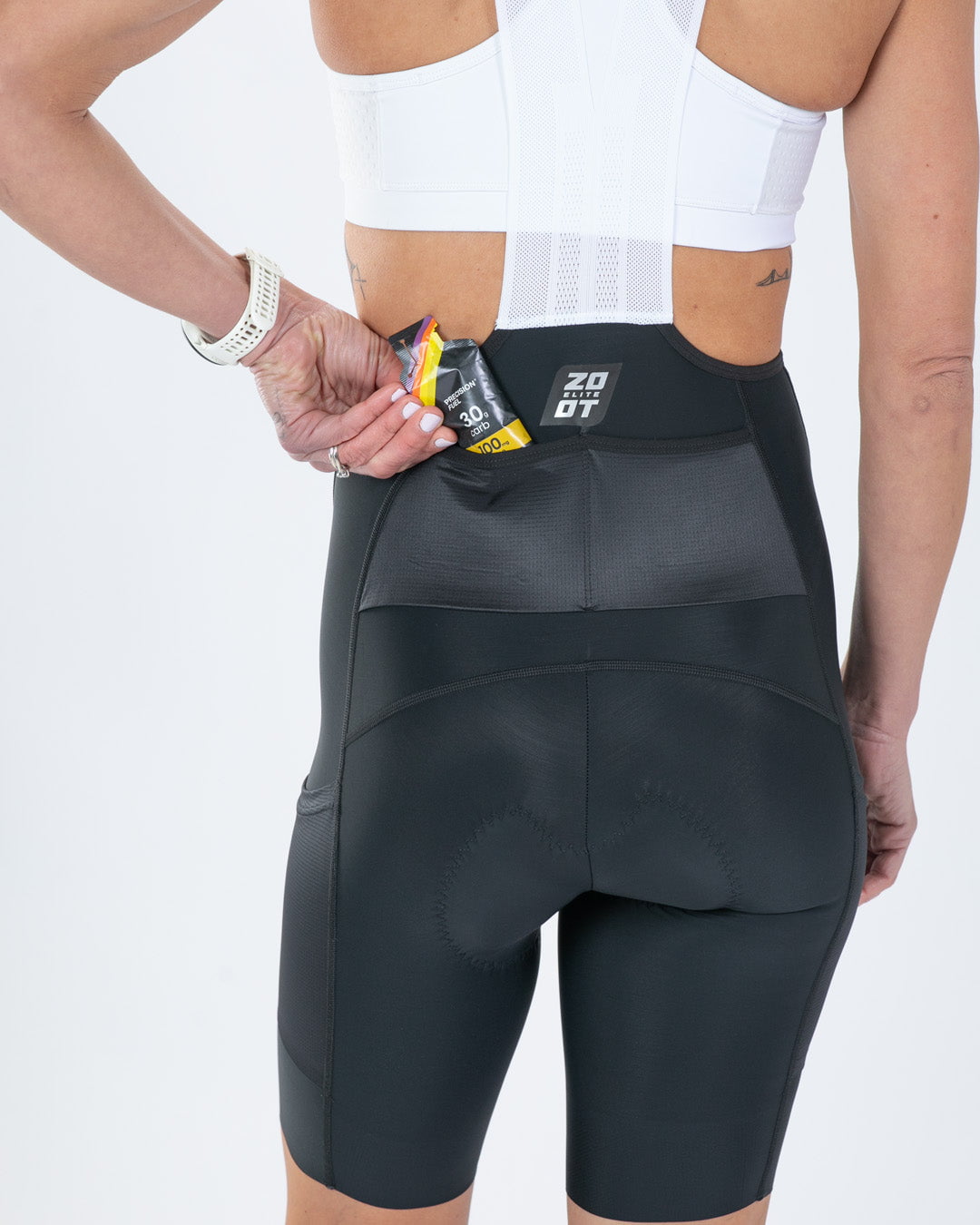 Zoot Sports CYCLE BIBS Women's Elite Cycle Cargo Bib Short - Black