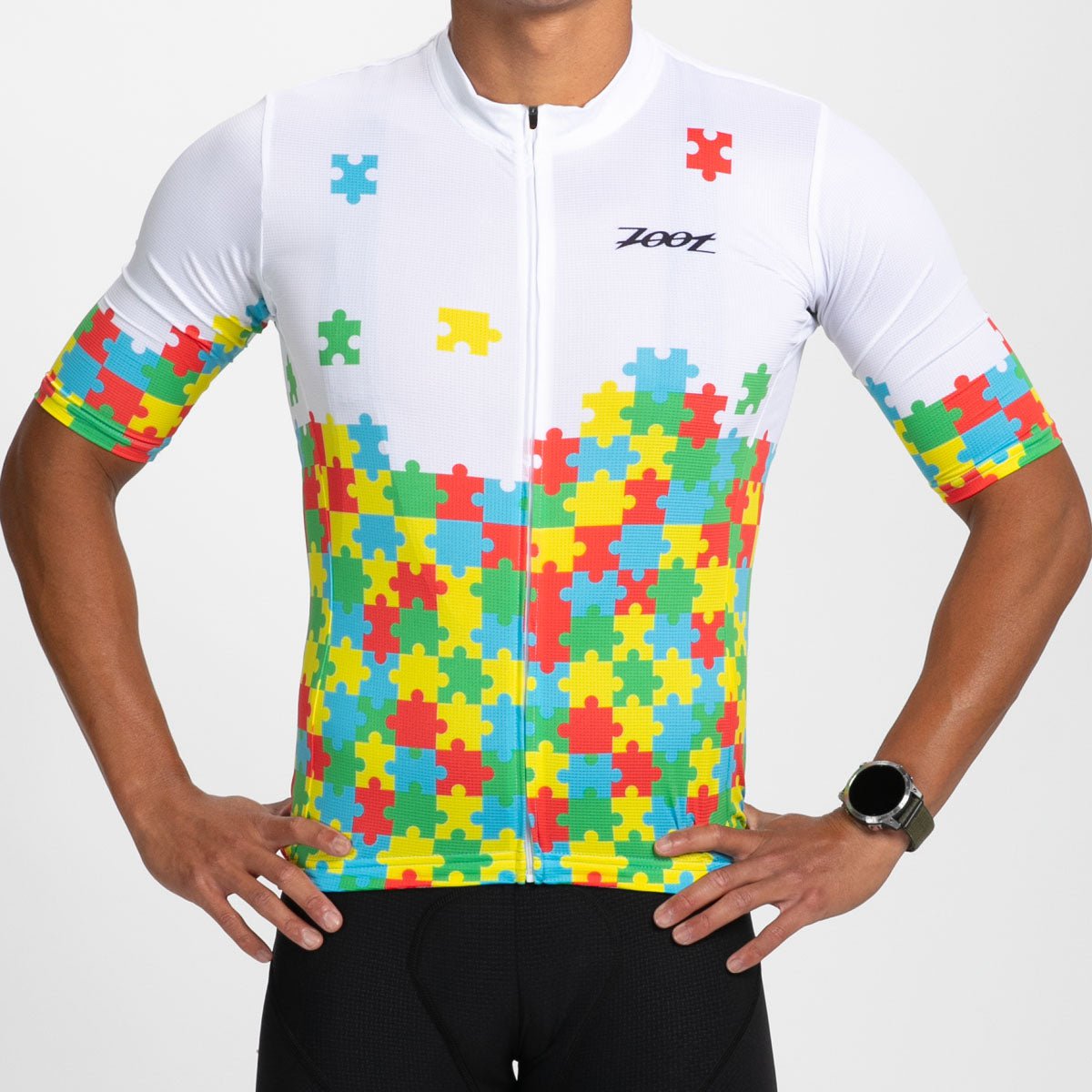 Zoot Sports CYCLE JERSEYS Men's Ltd Cycle Aero Jersey - Autism Puzzle