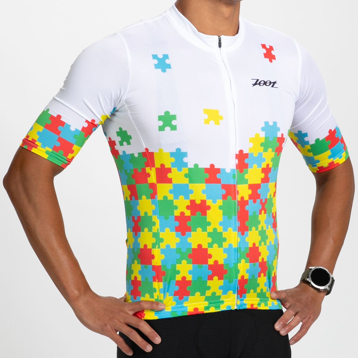 Zoot Sports CYCLE JERSEYS Men's Ltd Cycle Aero Jersey - Autism Puzzle